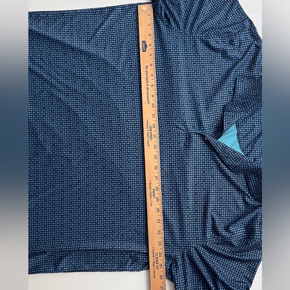Peter Millar Summer Comfort Mens Size  XL Golf Polo Blue All Over Print Crowns - Picture 6 of 11